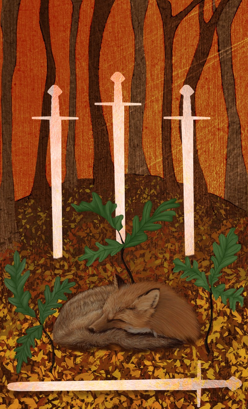 Four of Swords - Oak