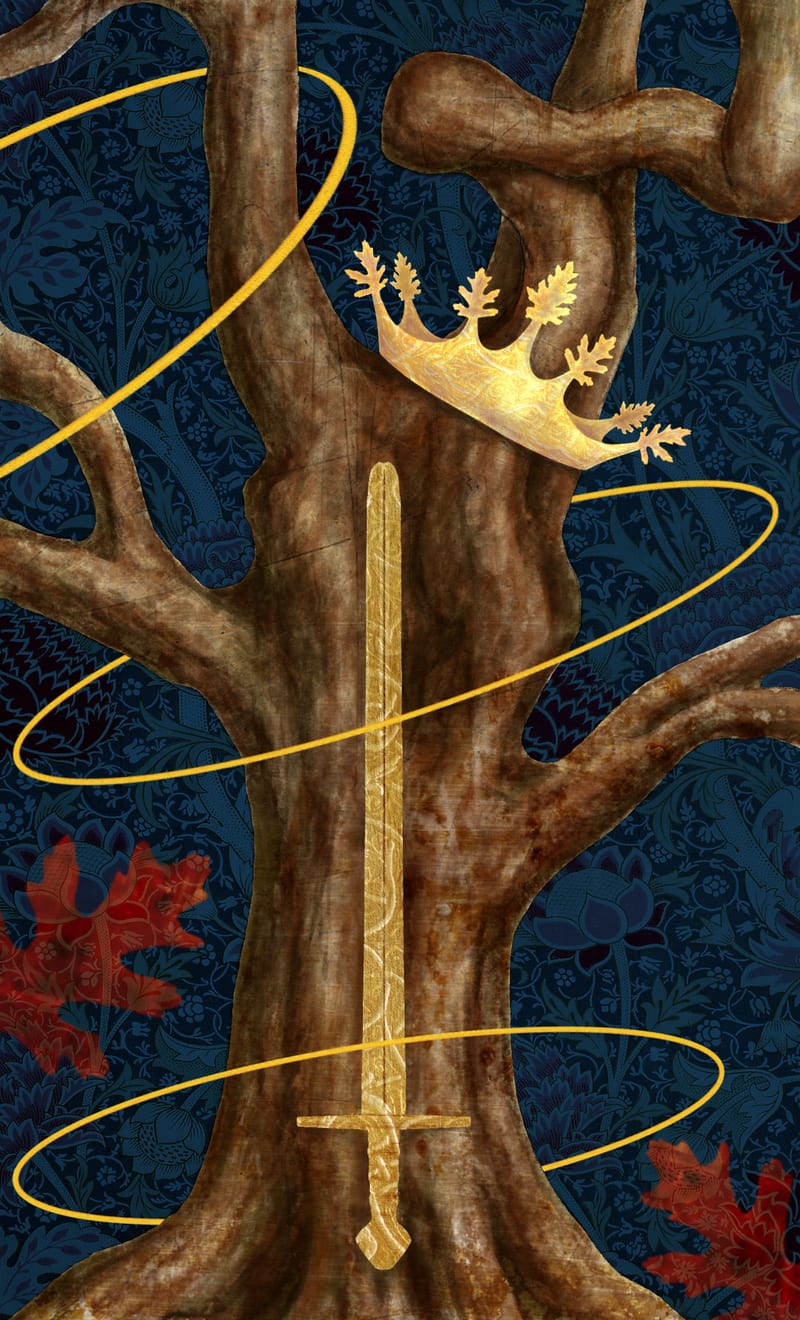 Queen of Swords - Oak