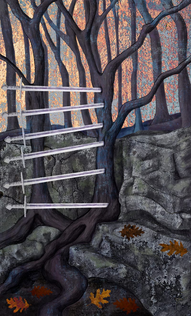 Six of Swords - Oak