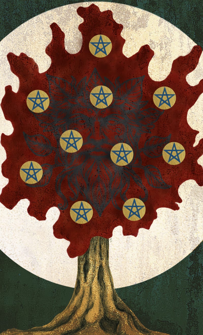 Ten of Pentacles - Sassafras