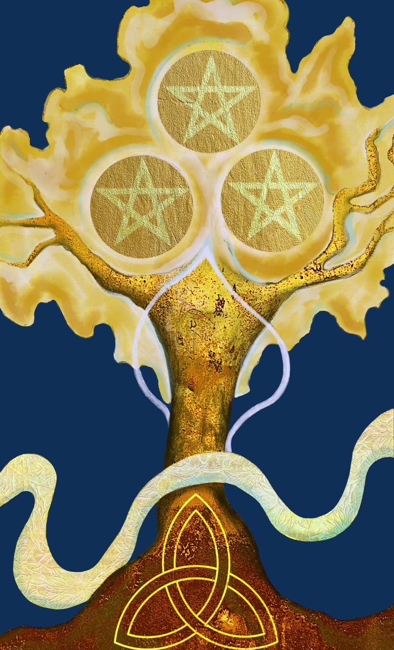 Three of Pentacles - Sassafras