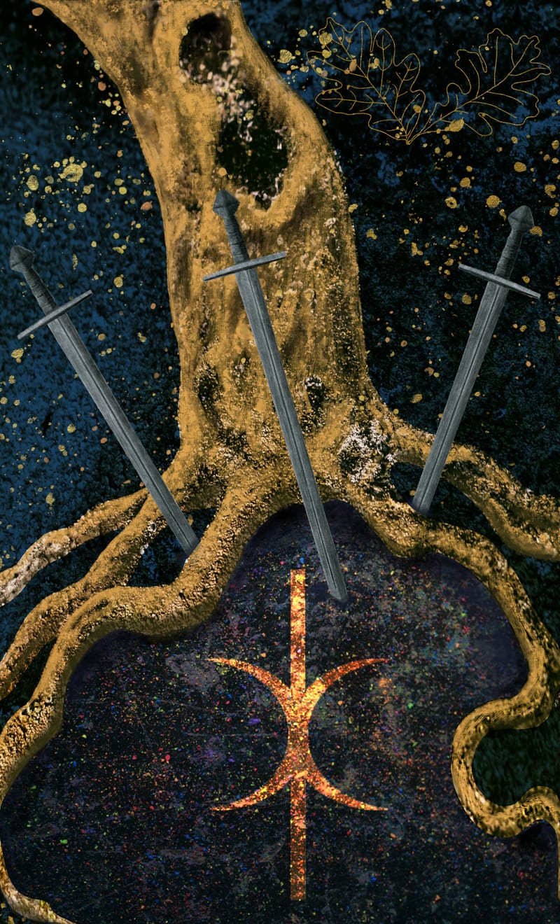 Three of Swords - Oak